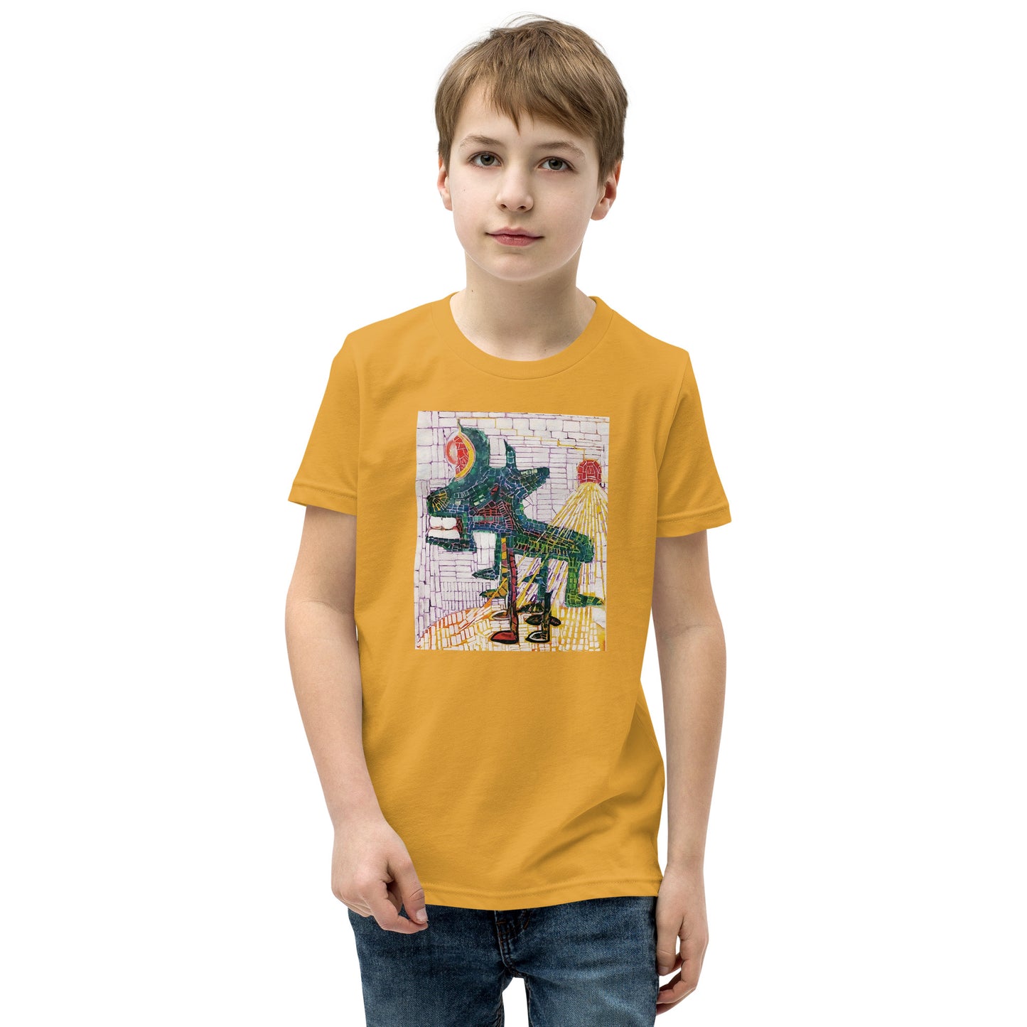Mean Dogs Octopod Youth Short Sleeve T-Shirt