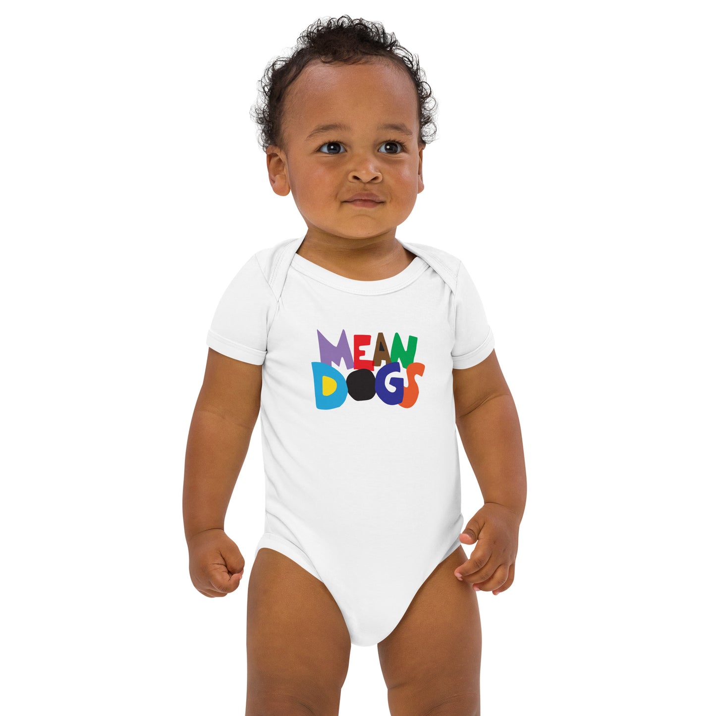 Mean Dogs Organic Cotton Baby Bodysuit