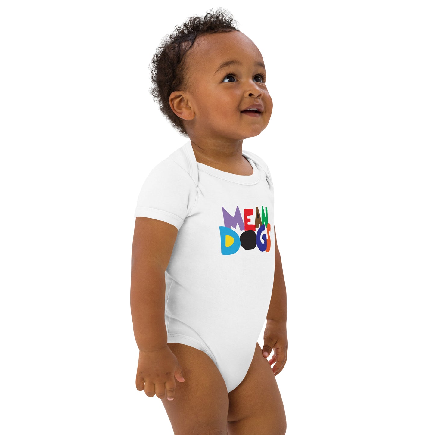 Mean Dogs Organic Cotton Baby Bodysuit