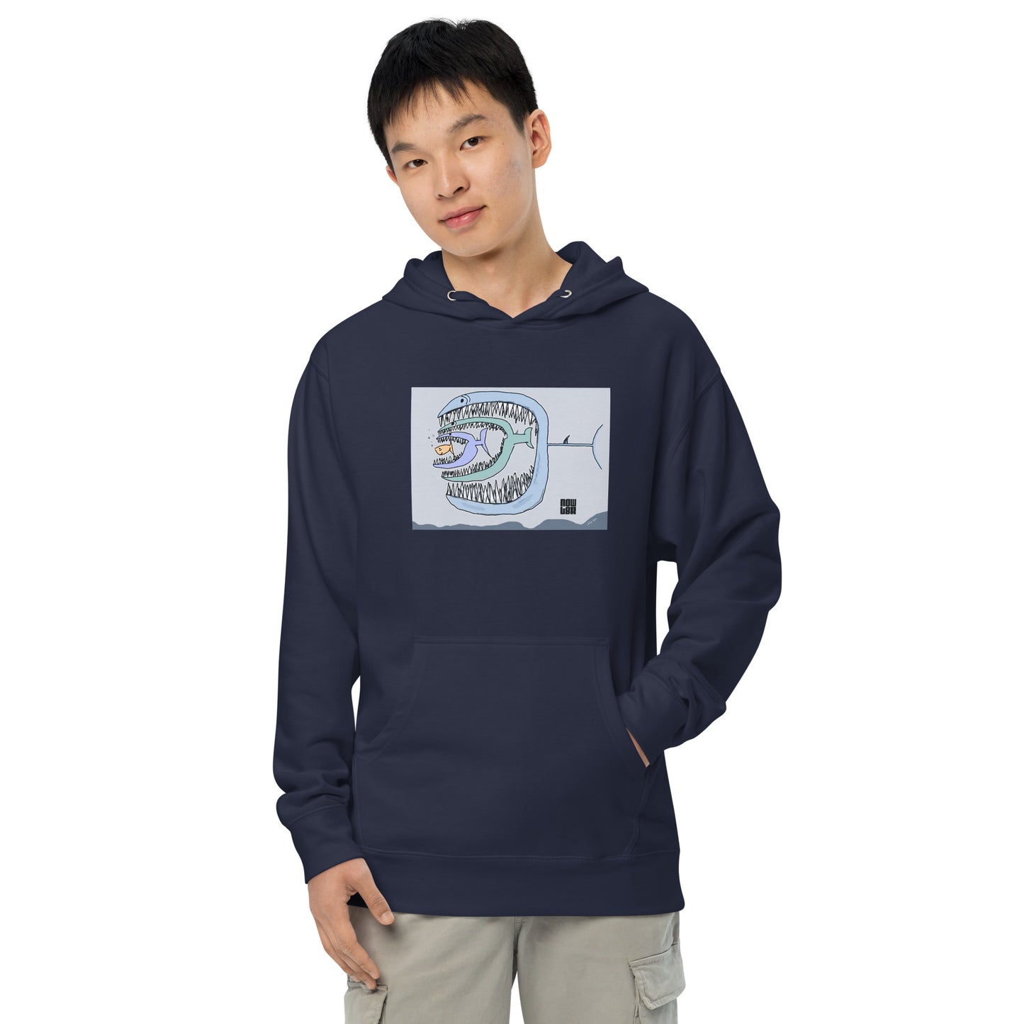 Fish Eat Fish Unisex Midweight Hoodie