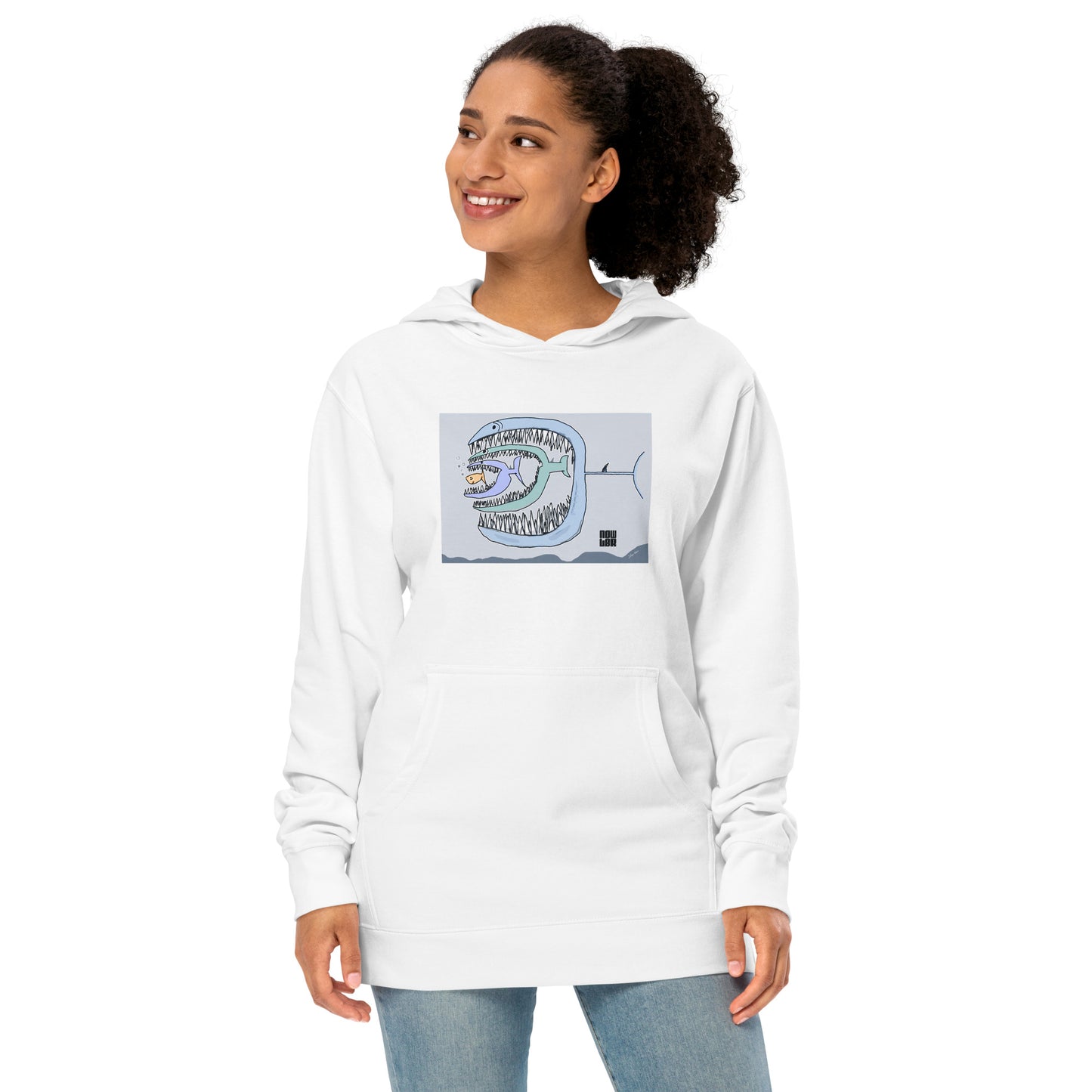 Fish Eat Fish Unisex Midweight Hoodie