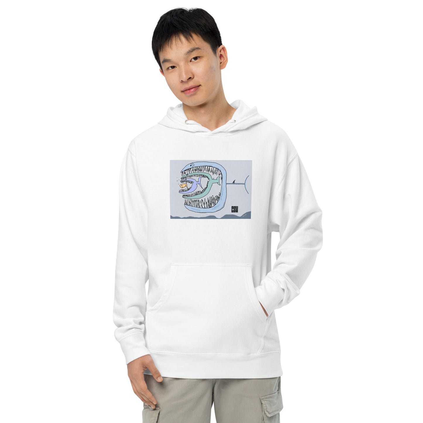 Fish Eat Fish Unisex Midweight Hoodie