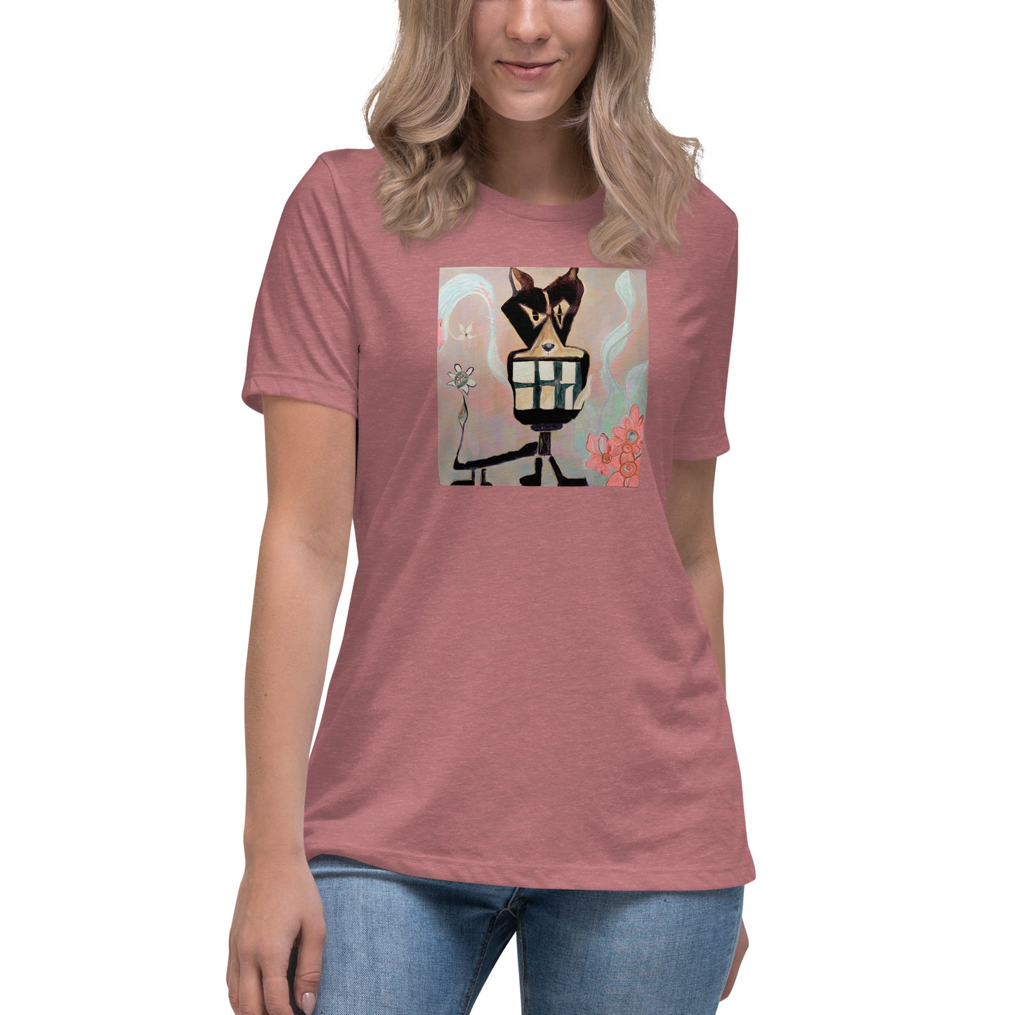 Mean Dogs Black Orchid Women's Relaxed T-Shirt