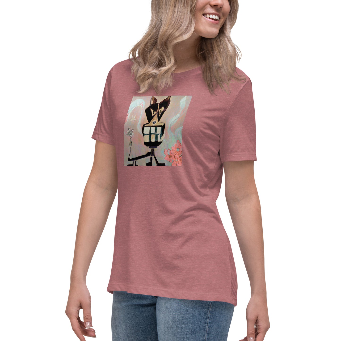 Mean Dogs Black Orchid Women's Relaxed T-Shirt