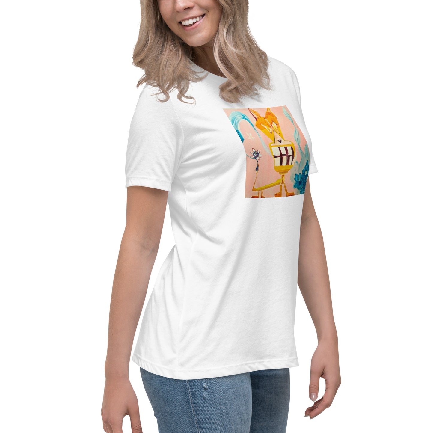 Mean Dogs Flower Women's Relaxed T-Shirt