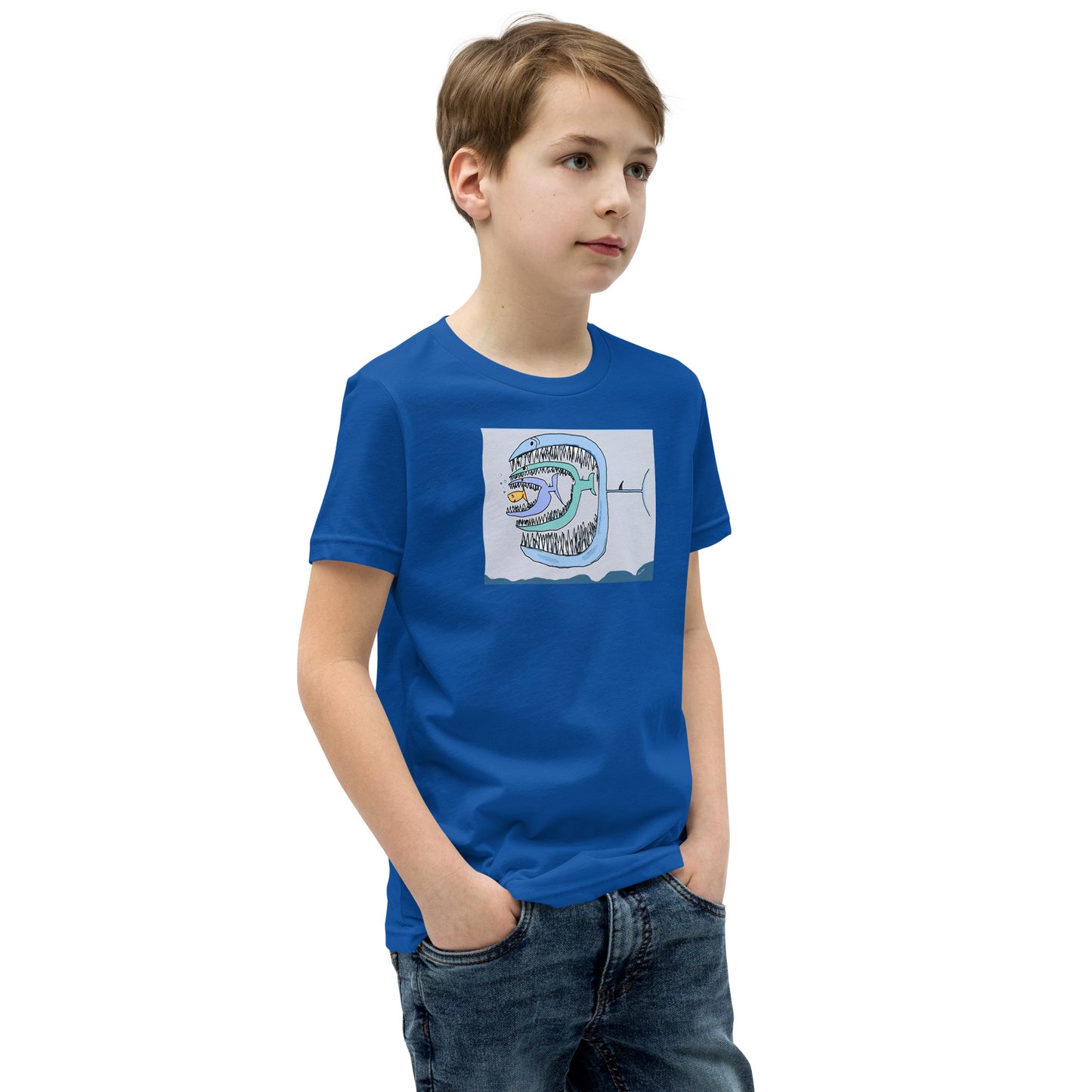 Fish Eat Fish Youth Short Sleeve T-Shirt