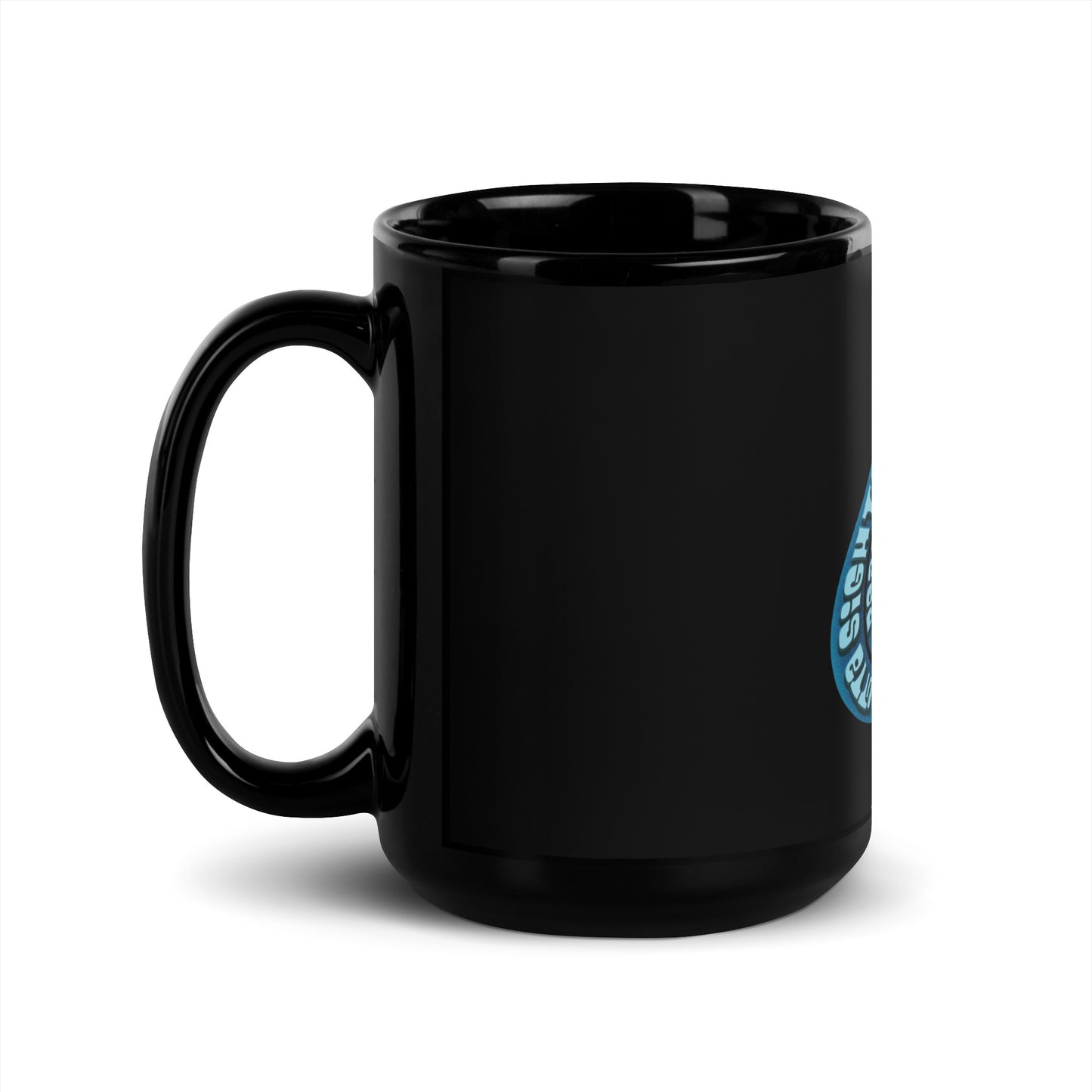 Zoops Night Flight Lift Off Black Glossy Mug