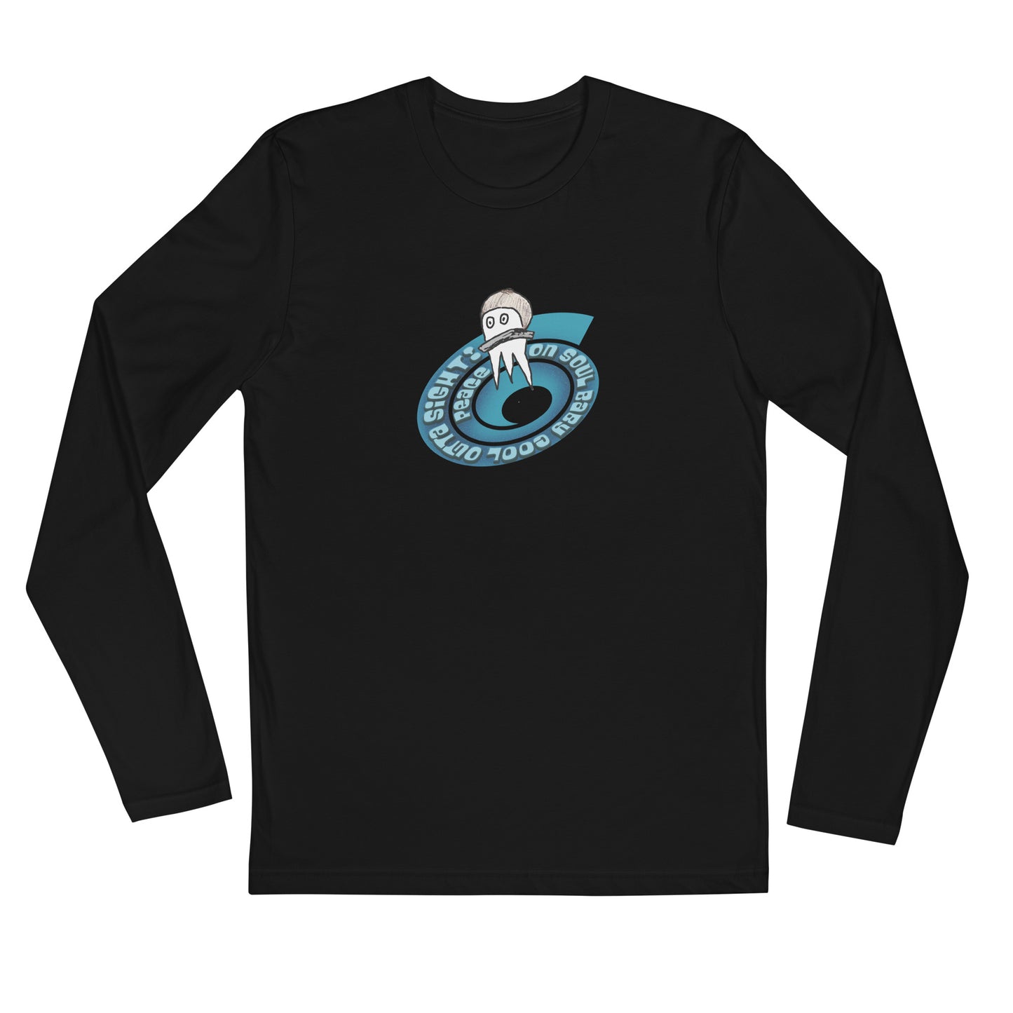 Zoops Night Flight Lift Off Long Sleeve Unisex Fitted Crew