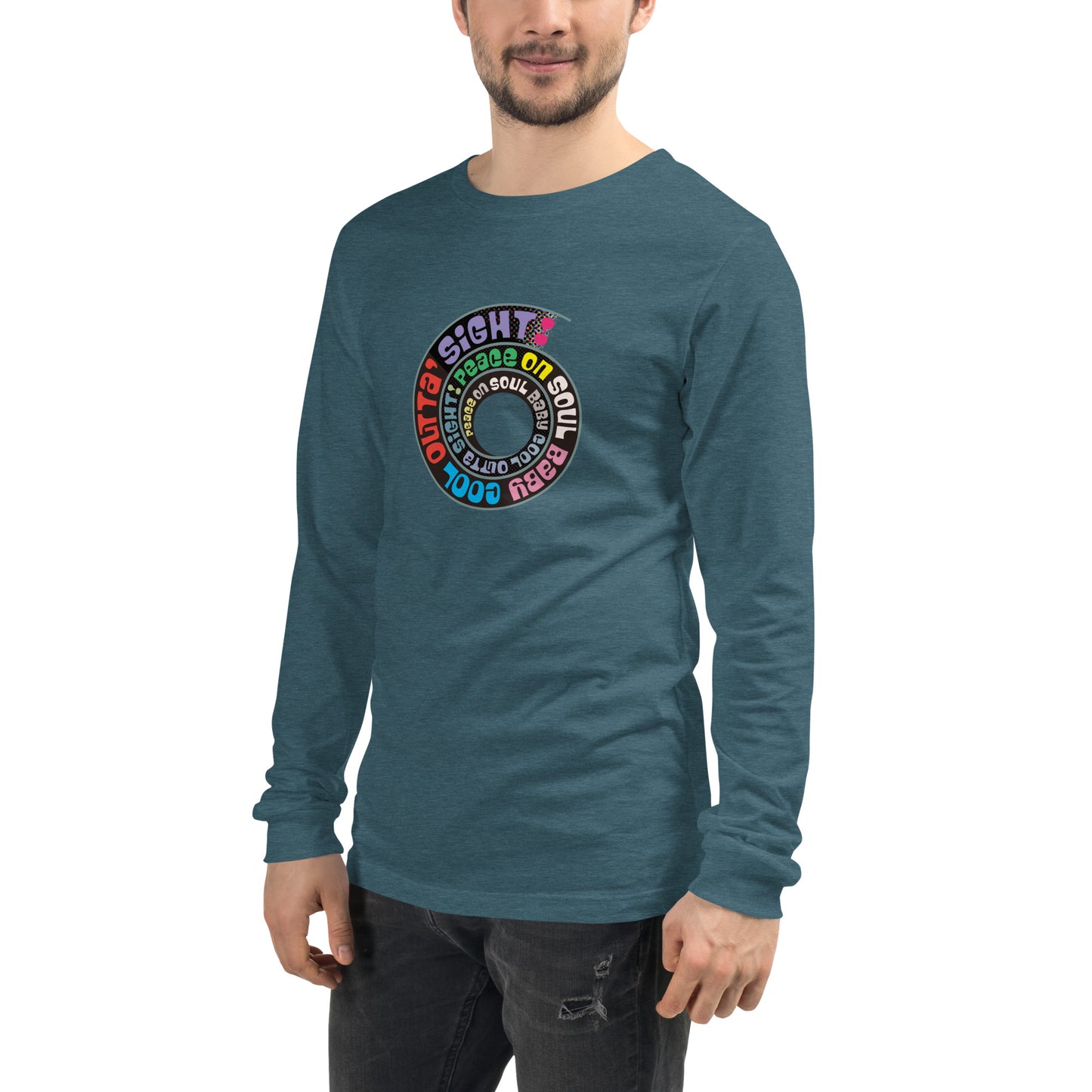 Peace On Soul Baby Cool Outta Sight Immortal Coil Unisex Long Sleeve Tee