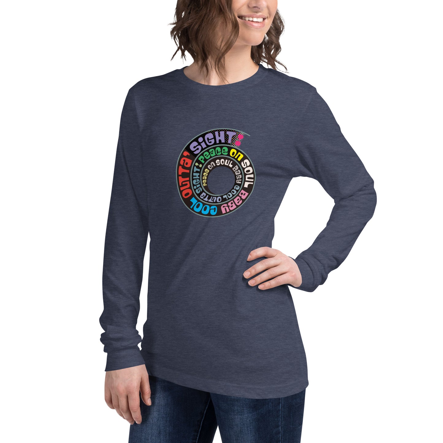 Peace On Soul Baby Cool Outta Sight Immortal Coil Unisex Long Sleeve Tee