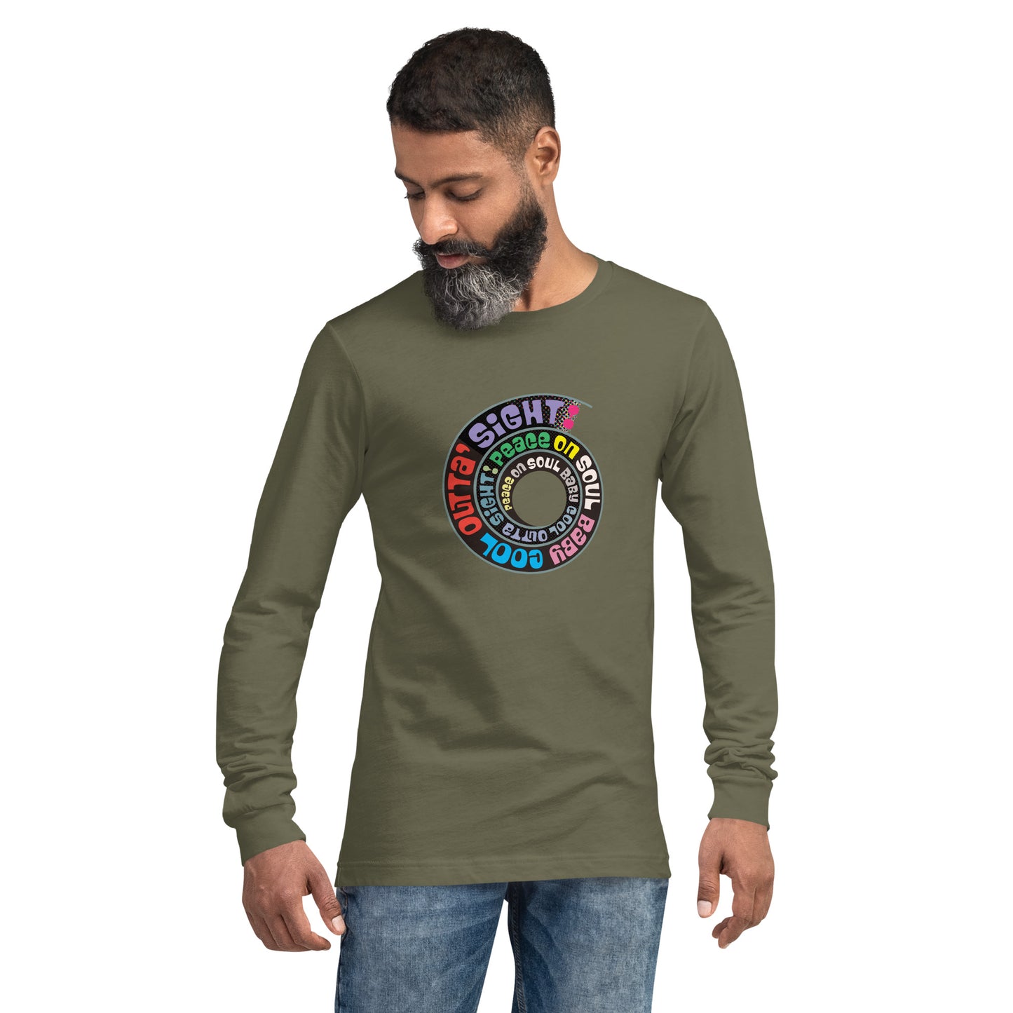 Peace On Soul Baby Cool Outta Sight Immortal Coil Unisex Long Sleeve Tee