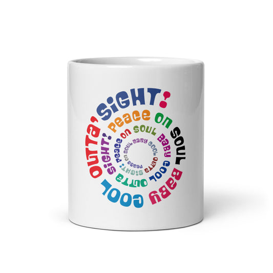 Peace On Soul Baby Cool Outta Sight White Glossy Mug